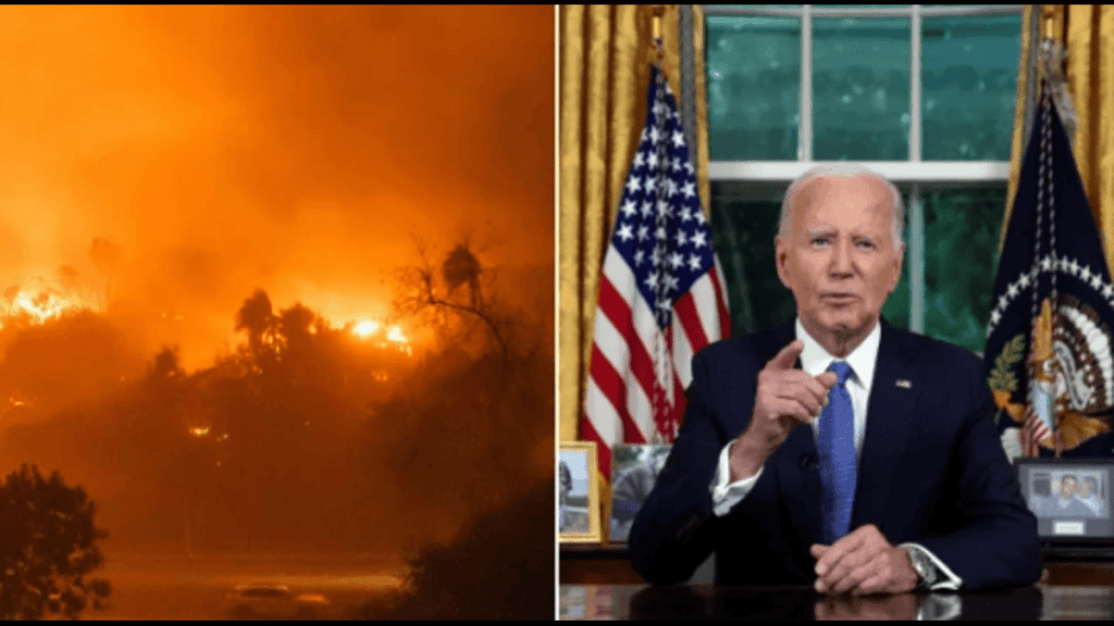 Joe Biden Announces Full Coverage of Costs for Los Angeles Fire Disaster